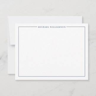 Cartes de notes personnalisées aux bordures classi