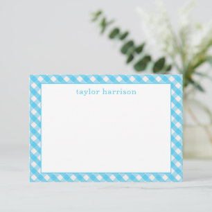 Cartes de notes personnalisées En vichy lumineuses