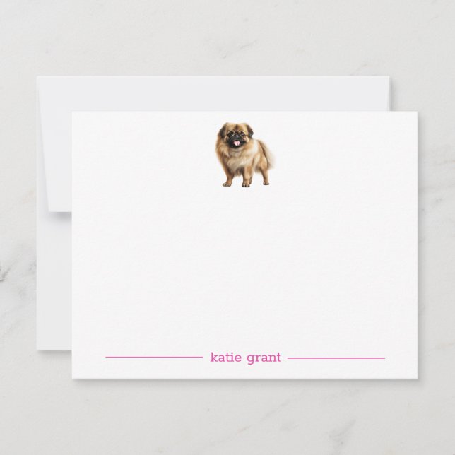 Cartes de notes personnalisées Pekingese (Devant)