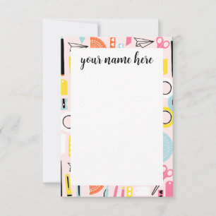 Cartes de notes personnalisées pour enseignant