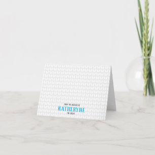 Cartes de notes personnalisées Sky Blue Knit