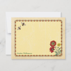 Cartes de notes personnalisées Sweet Bee