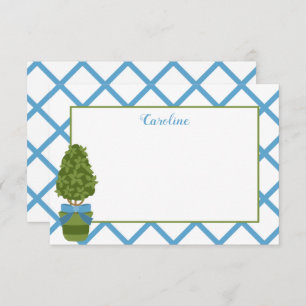 Cartes de notes personnalisées Topiary & Lattice