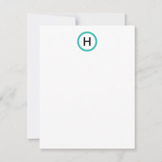 Cartes de notes plates Monogrammes personnalisées