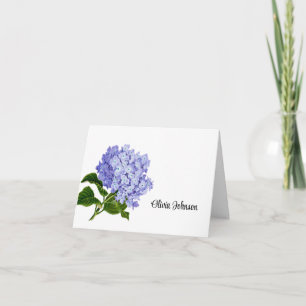 Cartes de notes pliées de nom personnalisé