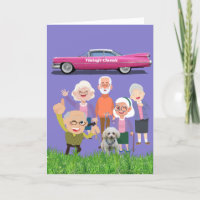 Cartes de notes pliées pour les aînés classiques