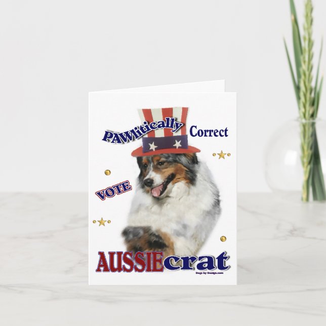 Cartes de notes pour berger australien (Devant)