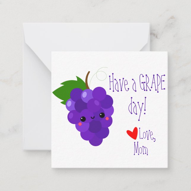 Cartes de notes pour boîte à lunch "Journée génial (Devant)