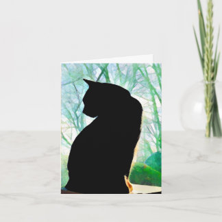 Cartes de notes pour chats noirs
