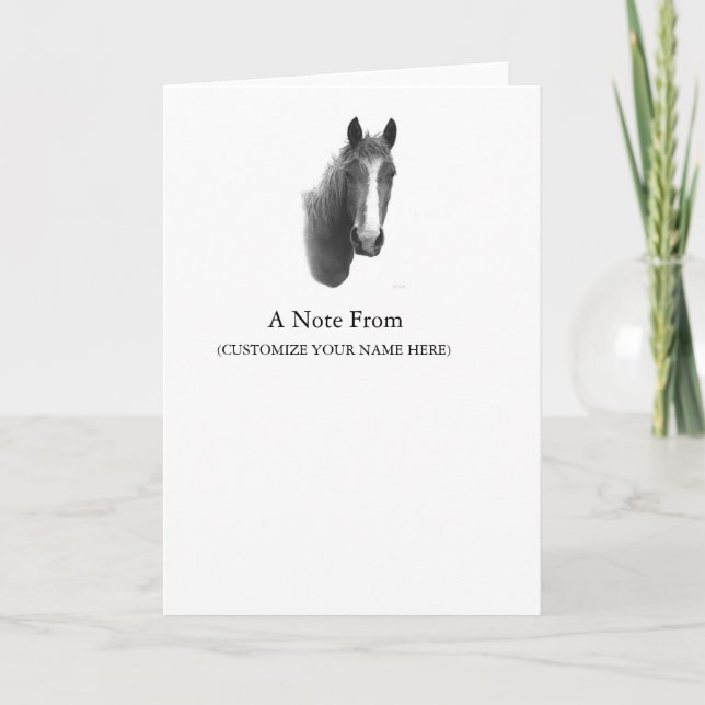 Cartes de notes pour chevaux (Devant)