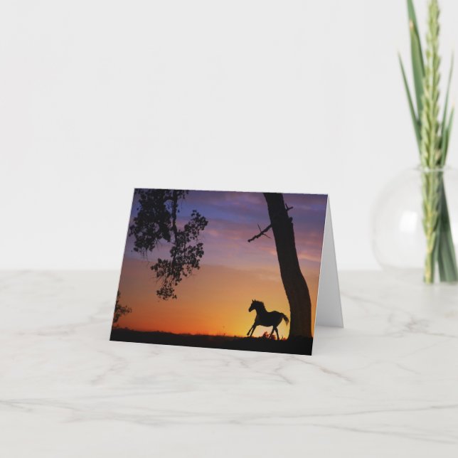 Cartes de notes pour chevaux vierges (Devant)