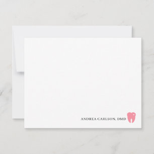 Cartes de notes pour dentistes personnalisés