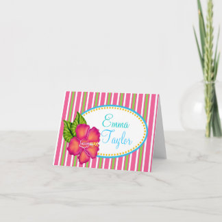 Cartes de notes pour Hibiscus tropical Luau