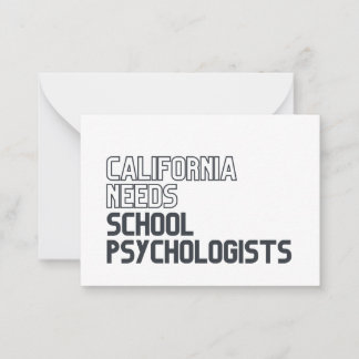 Cartes de notes pour les psychologues scolaires