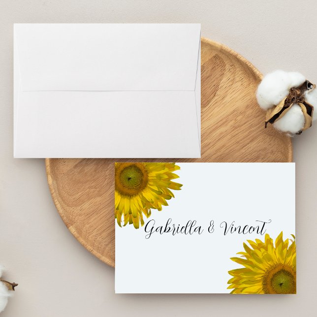 Cartes de notes pour Mariage de tournesol (Créateur téléchargé)