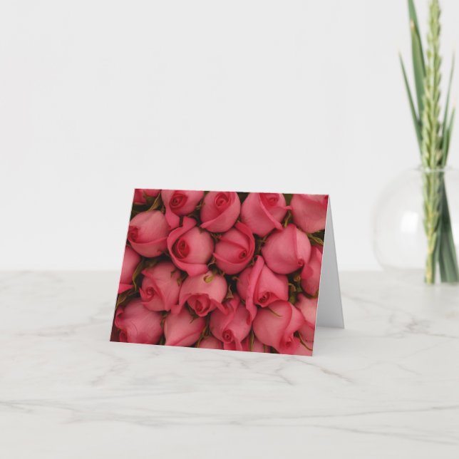 Cartes de notes pour Rose de corail rose (Devant)