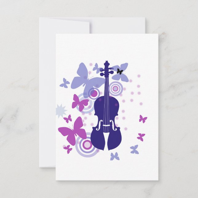 Cartes de notes pour violon (Devant)