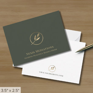 Cartes de notes professionnelles élégantes avec lo