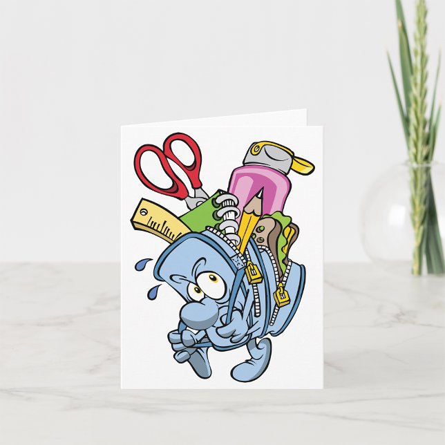 Cartes de notes sur les fournitures scolaires (Créateur téléchargé)