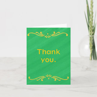Cartes de notes vertes Fleur De Lis Bordure