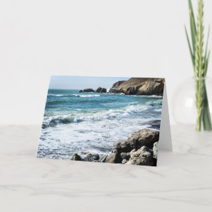Cartes de notes vierges des vagues écrasantes