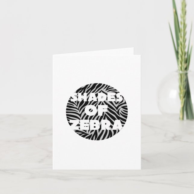 Cartes de notes Zebra (Devant)