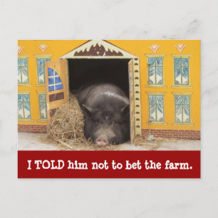 Cartes de Nouvel Adresse de Maison et de Cochon qu