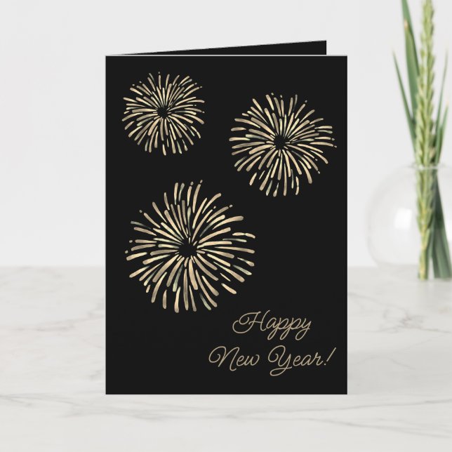 Cartes de Nouvel An pour Fireworks (Devant)