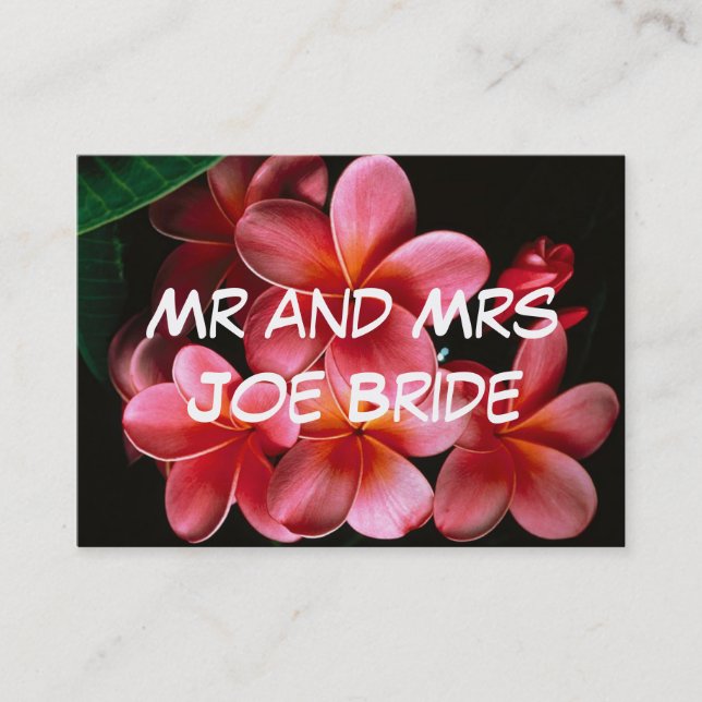 Cartes de nouvelle adresse de maison florales rose (Devant)