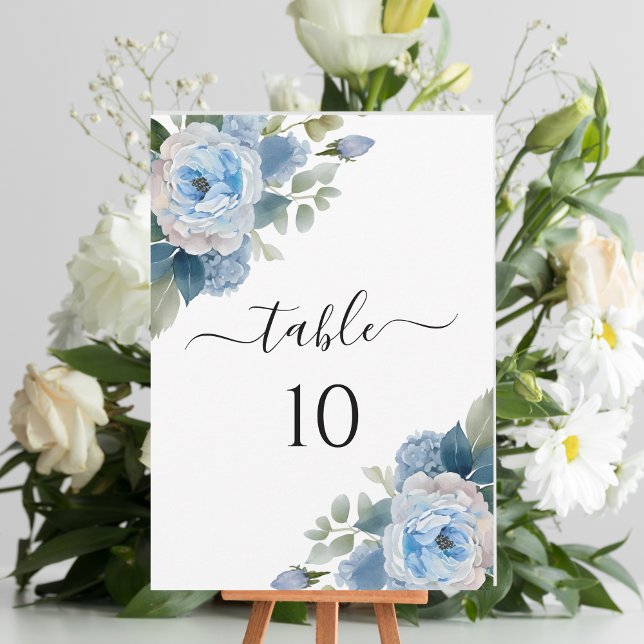 Cartes de numéro de table de mariage élégantes à m (Créateur téléchargé)