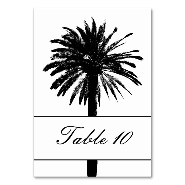 Cartes de numéro de table de mariage très élégante (Par défaut)