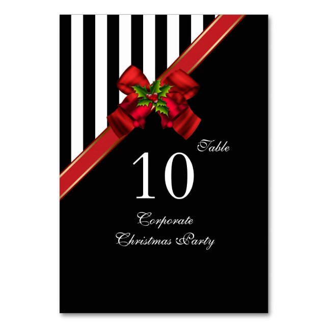 Cartes de numéro de table Fête de Noël de Noël d'e (Par défaut)