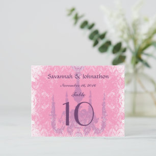Cartes de Numéros de Table de Mariage Chandeliers
