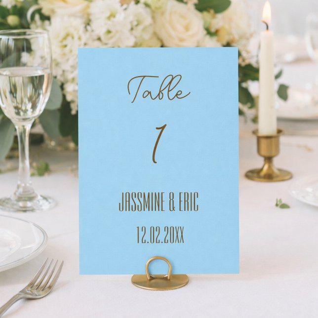 Cartes de numéros de table de mariage classiques (Créateur téléchargé)