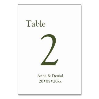 Cartes de numéros de table taupe pâle