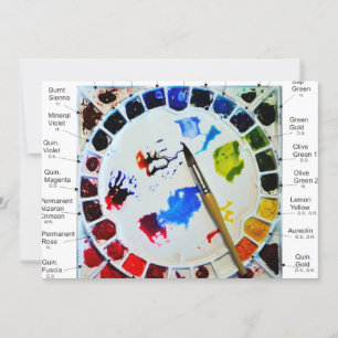 Cartes de palette aquarelles - pour les âmes artis