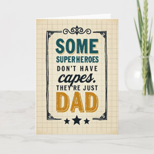 Cartes de Papas Super-Héros Vintage