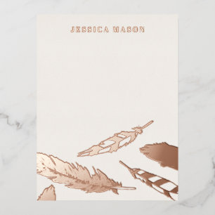 Cartes de papier à lettres de dessin - Brown