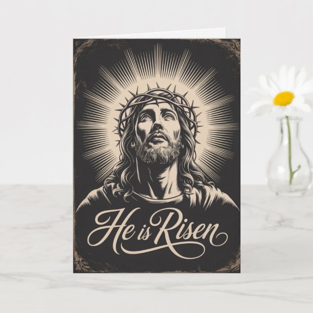 Cartes de Pâques en gros - Message de l'église (Petite plante)