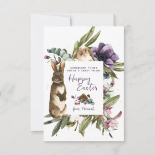 Cartes de Pâques pour enfants amis lapins pour la 