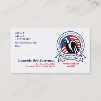 Cartes de parodie d'agent de TSA