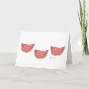 Cartes de pastèque juteuse