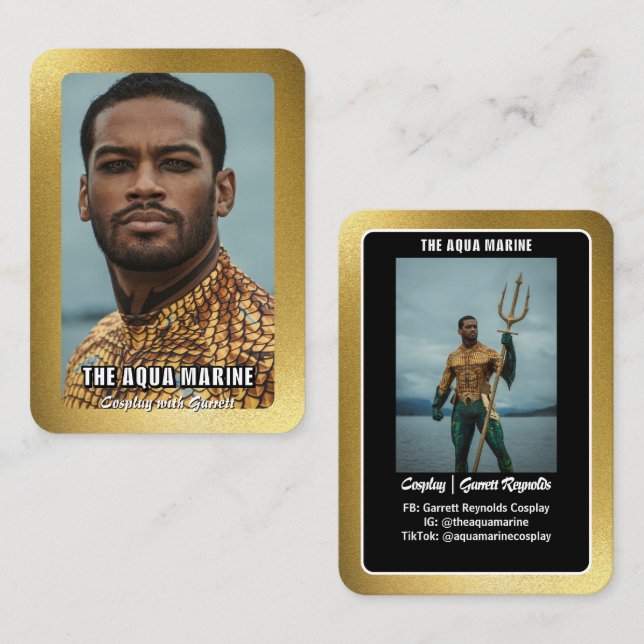 Cartes de personnage de cosplay à bordure dorée Re (Devant / Derrière)