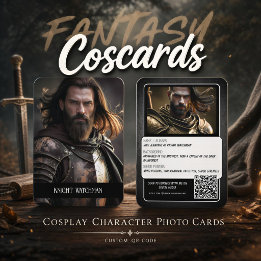 Cartes de personnage de cosplay Fortitude avec cod