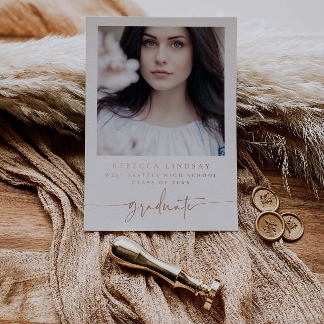 Cartes de photos d'annonce de remise de diplôme av (Créateur téléchargé)