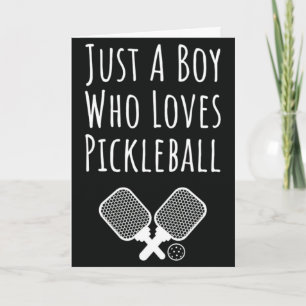 Cartes de Pickleball pour Garçons Citation Thémati