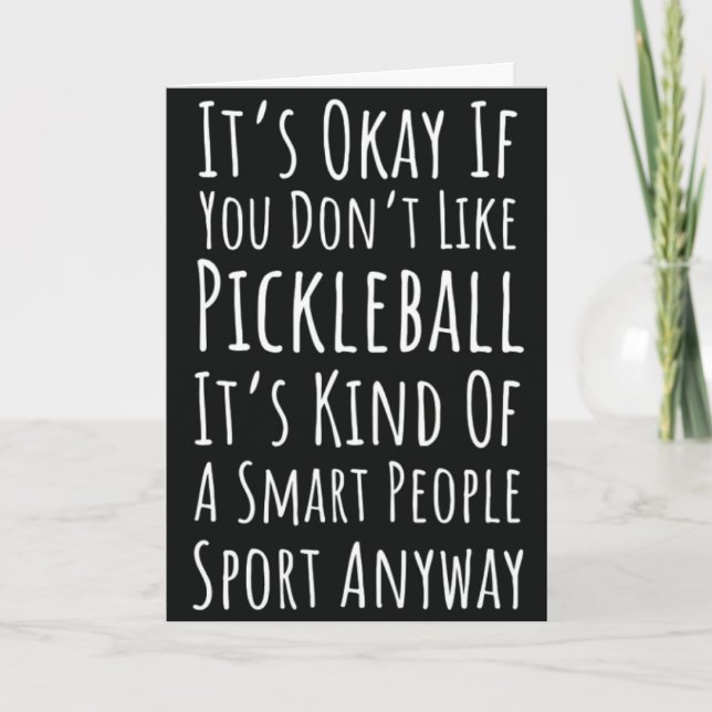 Cartes de Pickleball pour les fans, les joueurs, l (Devant)