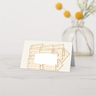 cartes de place avec vin et matzah