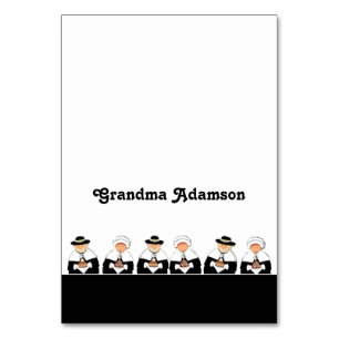 Cartes de place de la table Thanksgiving
