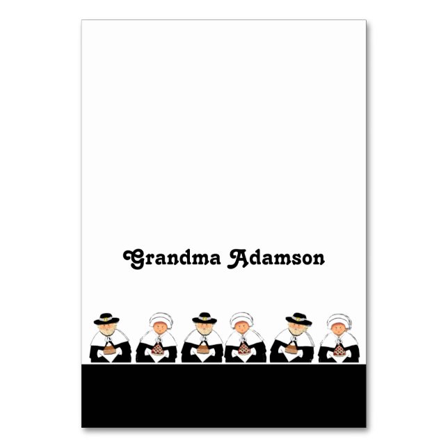 Cartes de place de la table Thanksgiving (Par défaut)